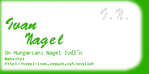 ivan nagel business card